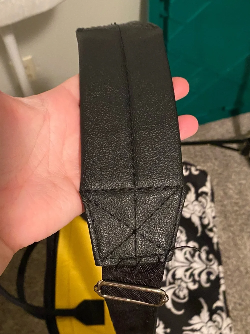 Yellow & Black Patterned Women’s Laptop Bag by Jackie